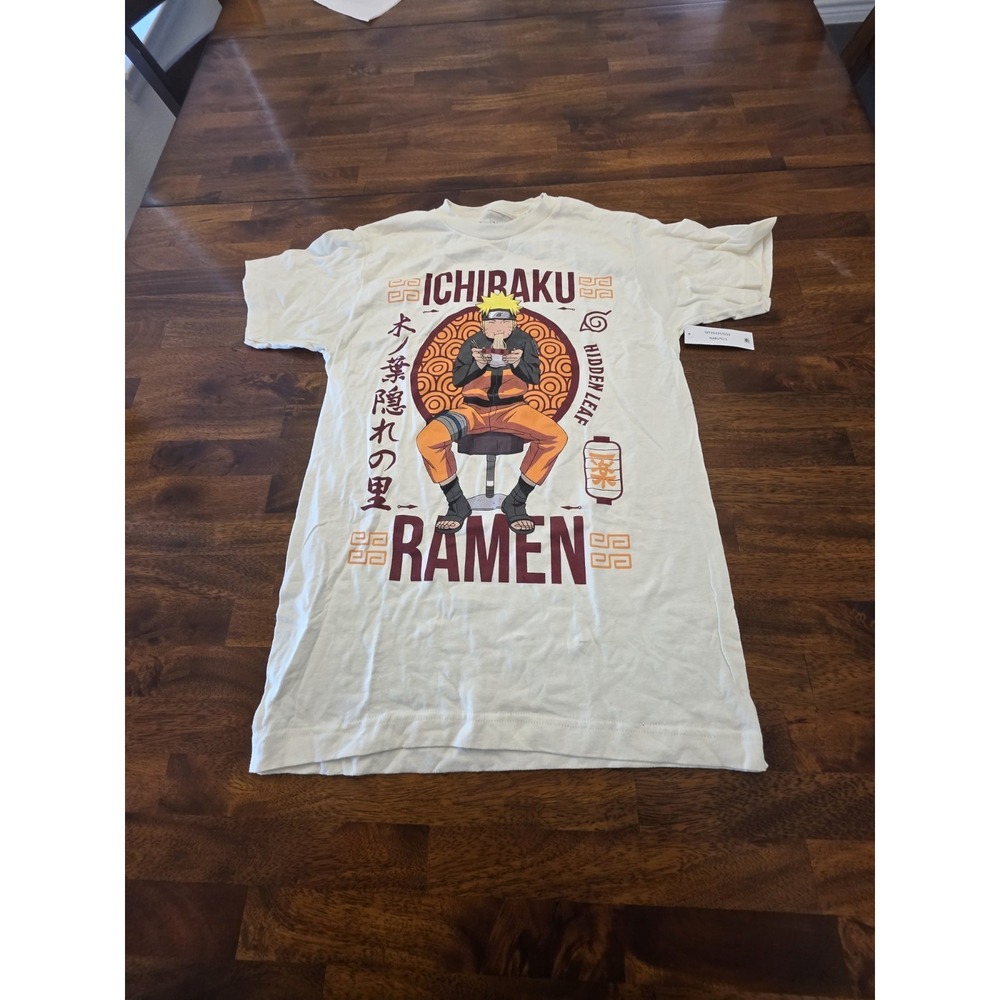 Naruto T-Shirt Men's‎ Ichiraku Hidden Leaf Ramen Short Sleeve Tee